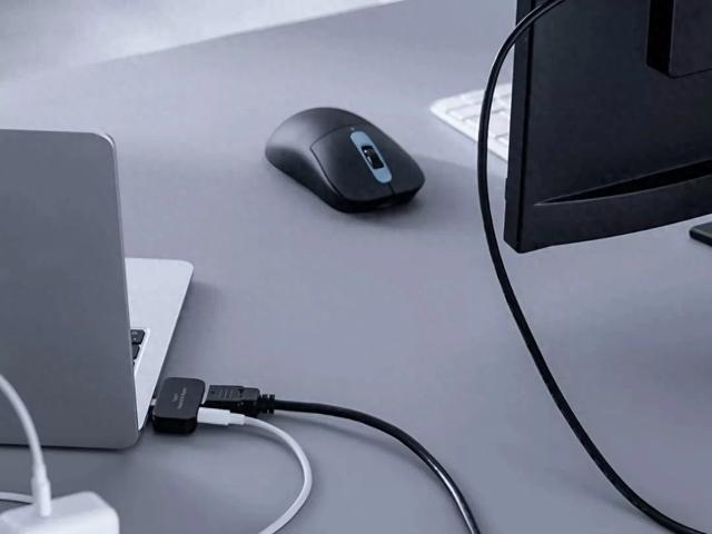 提供 HDMI和USB-C接口凯发这款无线鼠标可用作扩展坞(图3)