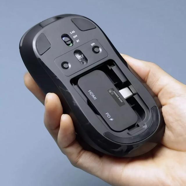 提供 HDMI和USB-C接口凯发这款无线鼠标可用作扩展坞(图2)